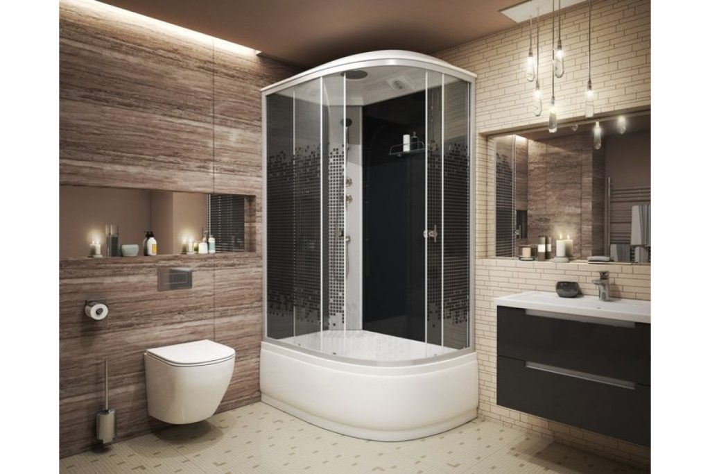 douchecabine met bodem