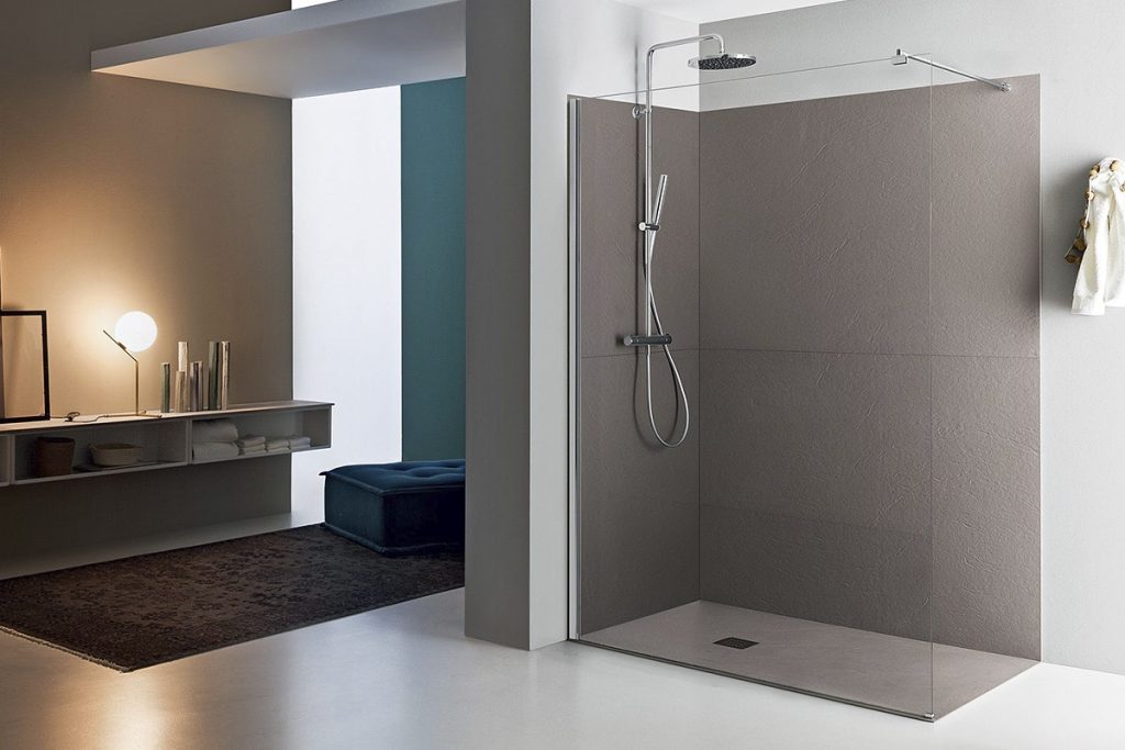 douchecabine zonder douchebak en deuren